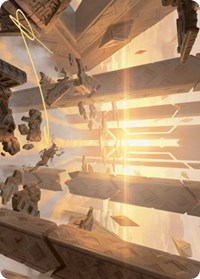 Skyclave Basilica Art Card (Gold-Stamped Signature), Art Series: Zendikar Rising