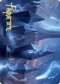 Sea Gate Restoration Art Card (Gold-Stamped Signature), Art Series: Zendikar Rising