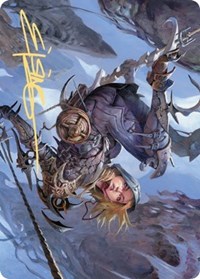 Blackbloom Rogue Art Card (Gold-Stamped Signature), Art Series: Zendikar Rising