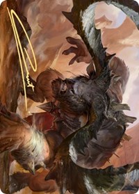 Moraug, Fury of Akoum Art Card (Gold-Stamped Signature), Art Series: Zendikar Rising