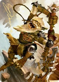 Teeterpeak Ambusher Art Card (Gold-Stamped Signature), Art Series: Zendikar Rising