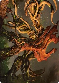 Ashaya, Soul of the Wild Art Card (Gold-Stamped Signature), Art Series: Zendikar Rising