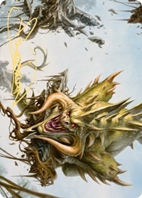 Canopy Baloth Art Card (Gold-Stamped Signature), Art Series: Zendikar Rising