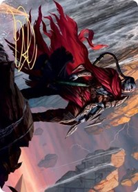 Anowon, the Ruin Thief Art Card (Gold-Stamped Signature), Art Series: Zendikar Rising