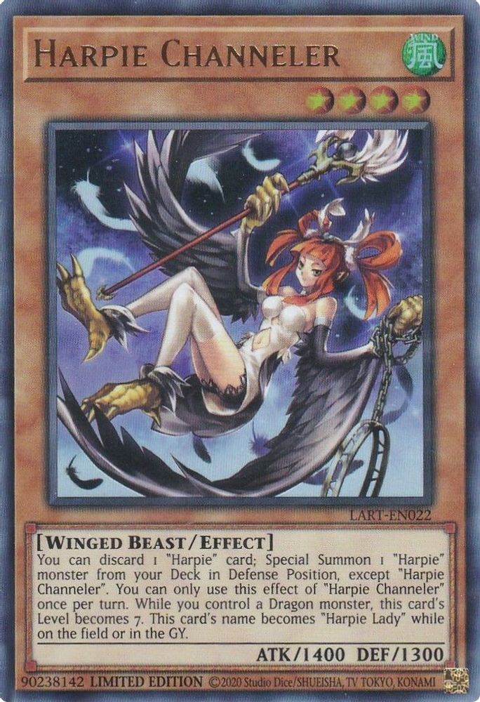 Harpie Channeler, Limited, front