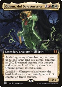 Obuun, Mul Daya Ancestor (Extended Art), Commander: Zendikar Rising