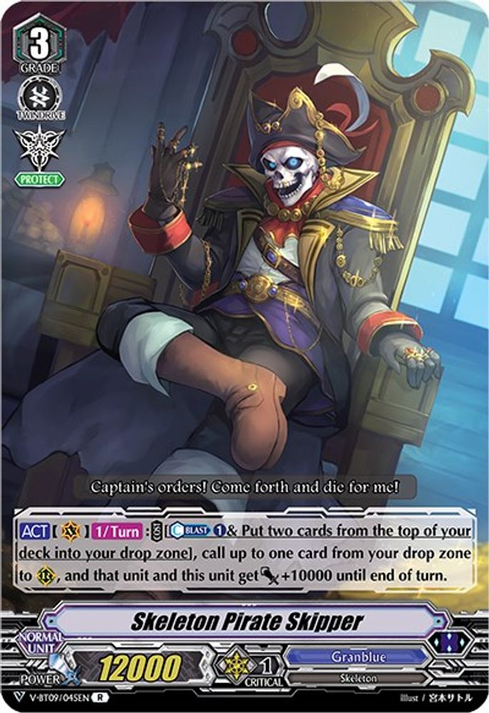 Skeleton Pirate Skipper, Standard, front
