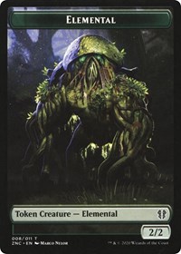 Elemental (008) // Elemental (010) Double-Sided Token, Commander: Zendikar Rising