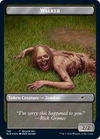 Walker (Bicycle Girl // Well Walker) Double-sided Token, Secret Lair Drop Series