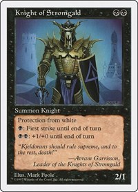 Knight of Stromgald, Fifth Edition