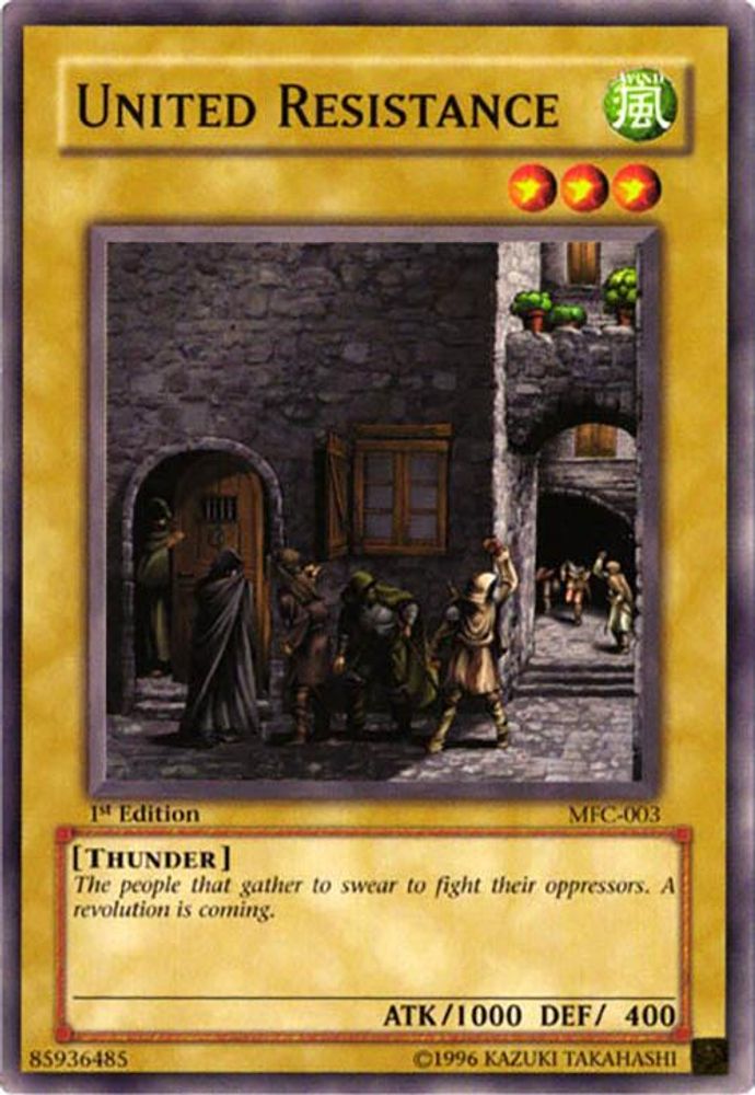 United Resistance, 1st-edition, front