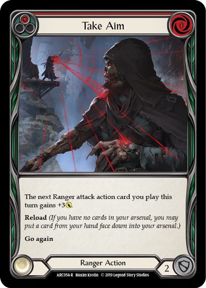 Take Aim (Red), 1st-edition-normal, front