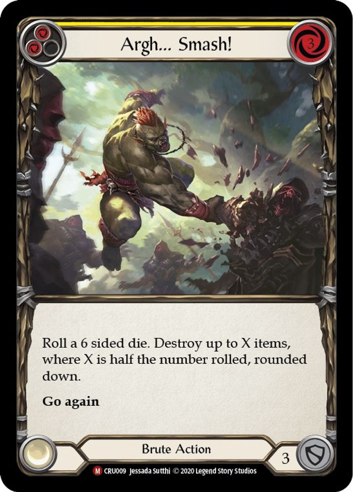 Argh... Smash!, 1st-edition-normal, front