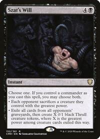 Szat's Will, Commander Legends