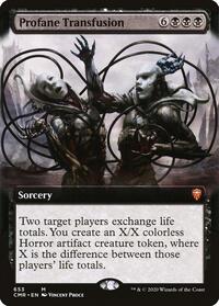 Profane Transfusion (Extended Art), Commander Legends