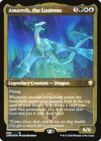 Amareth, the Lustrous (Foil Etched), Commander Legends