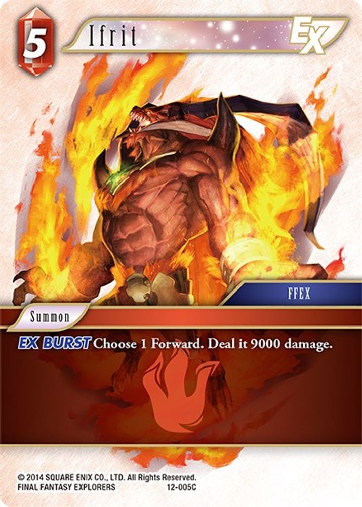 Ifrit EX, Standard, front