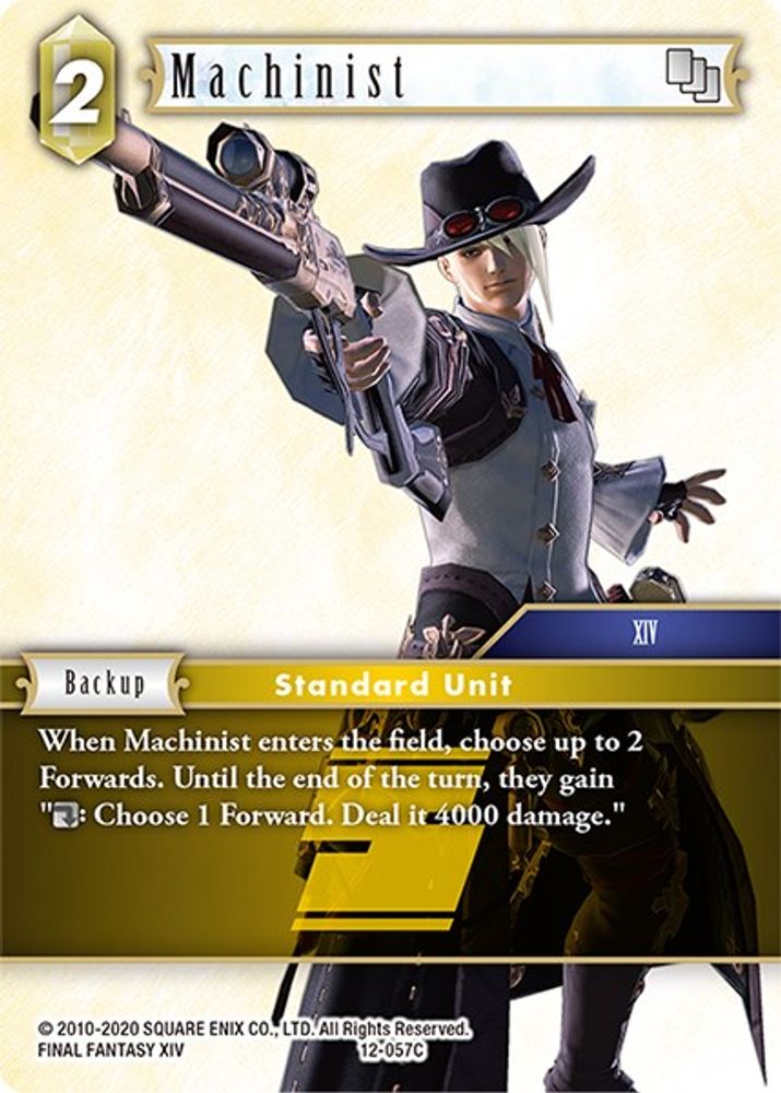 Machinist, Standard, front