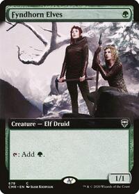 Fyndhorn Elves (Extended Art), Commander Legends