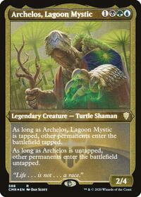 Archelos, Lagoon Mystic (Foil Etched), Commander Legends