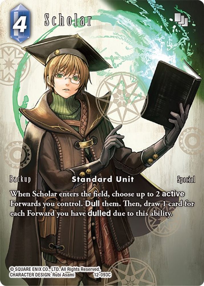 Scholar (Full Art), Foil, front