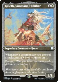 Keleth, Sunmane Familiar (Foil Etched), Commander Legends
