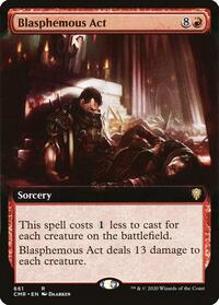 Blasphemous Act (Extended Art), Commander Legends