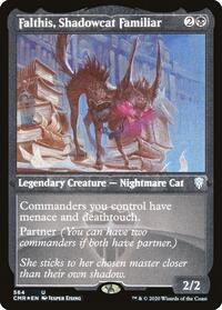 Falthis, Shadowcat Familiar (Foil Etched), Commander Legends