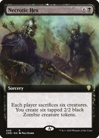 Necrotic Hex (Extended Art), Commander Legends