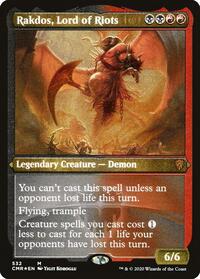 Rakdos, Lord of Riots (Foil Etched), Commander Legends