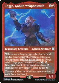Toggo, Goblin Weaponsmith (Foil Etched), Commander Legends