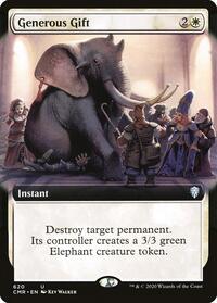 Generous Gift (Extended Art), Commander Legends