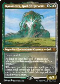 Karametra, God of Harvests (Foil Etched), Commander Legends
