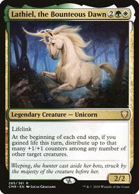 Lathiel, the Bounteous Dawn, Commander Legends