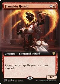 Flamekin Herald (Extended Art), Commander Legends