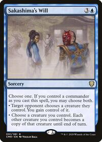 Sakashima's Will, Commander Legends