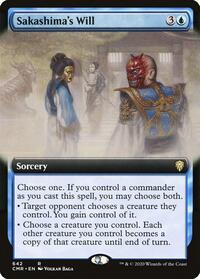 Sakashima's Will (Extended Art), Commander Legends