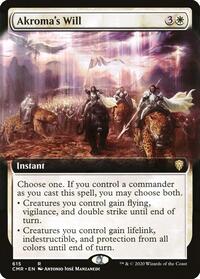 Akroma's Will (Extended Art), Commander Legends