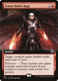 Temur Battle Rage (Extended Art), Commander Legends