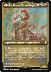 Obeka, Brute Chronologist (Foil Etched), Commander Legends
