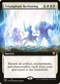 Triumphant Reckoning (Extended Art), Commander Legends