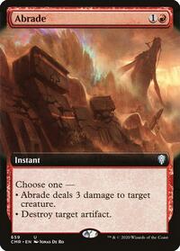 Abrade (Extended Art), Commander Legends