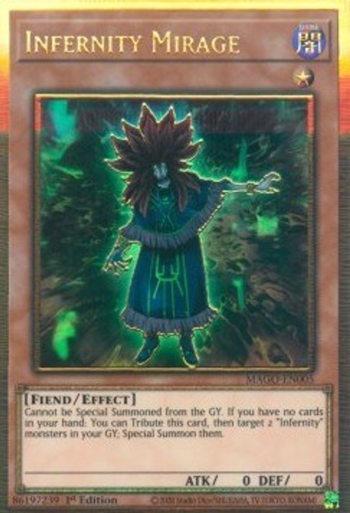 Infernity Mirage, 1st-edition, front