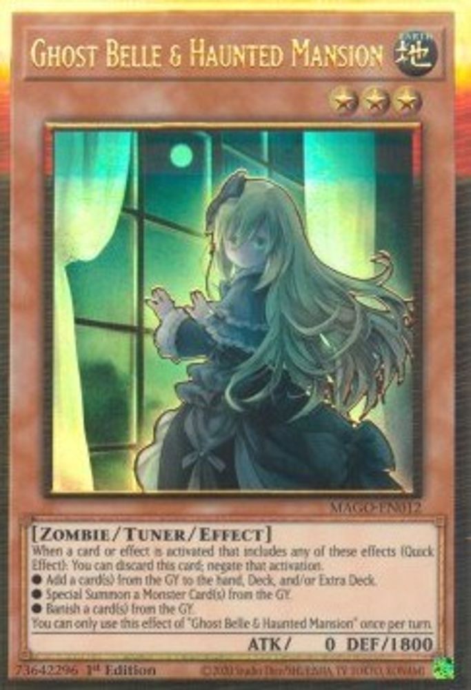 Ghost Belle & Haunted Mansion (Alternate Art), 1st-edition, front