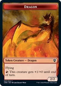 Dragon // Golem Double-Sided Token, Commander Legends