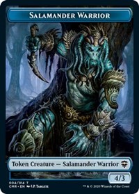 Salamander Warrior // Zombie Double-Sided Token, Commander Legends
