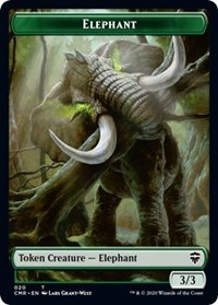 Elephant // Soldier Double-Sided Token, Commander Legends