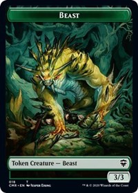 Beast (018) // Beast (019) Double-Sided Token, Commander Legends