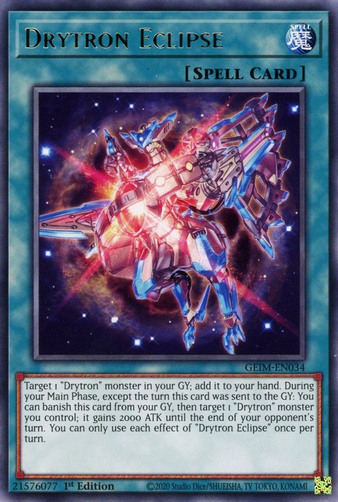 Drytron Eclipse, 1st-edition, front