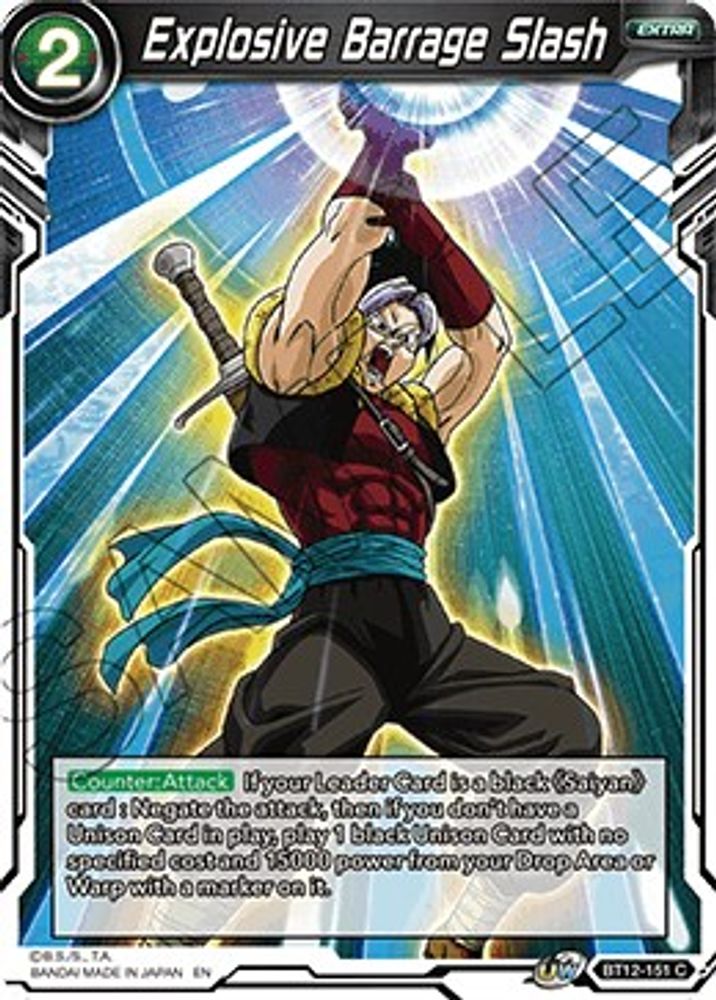 Explosive Barrage Slash, Standard, front